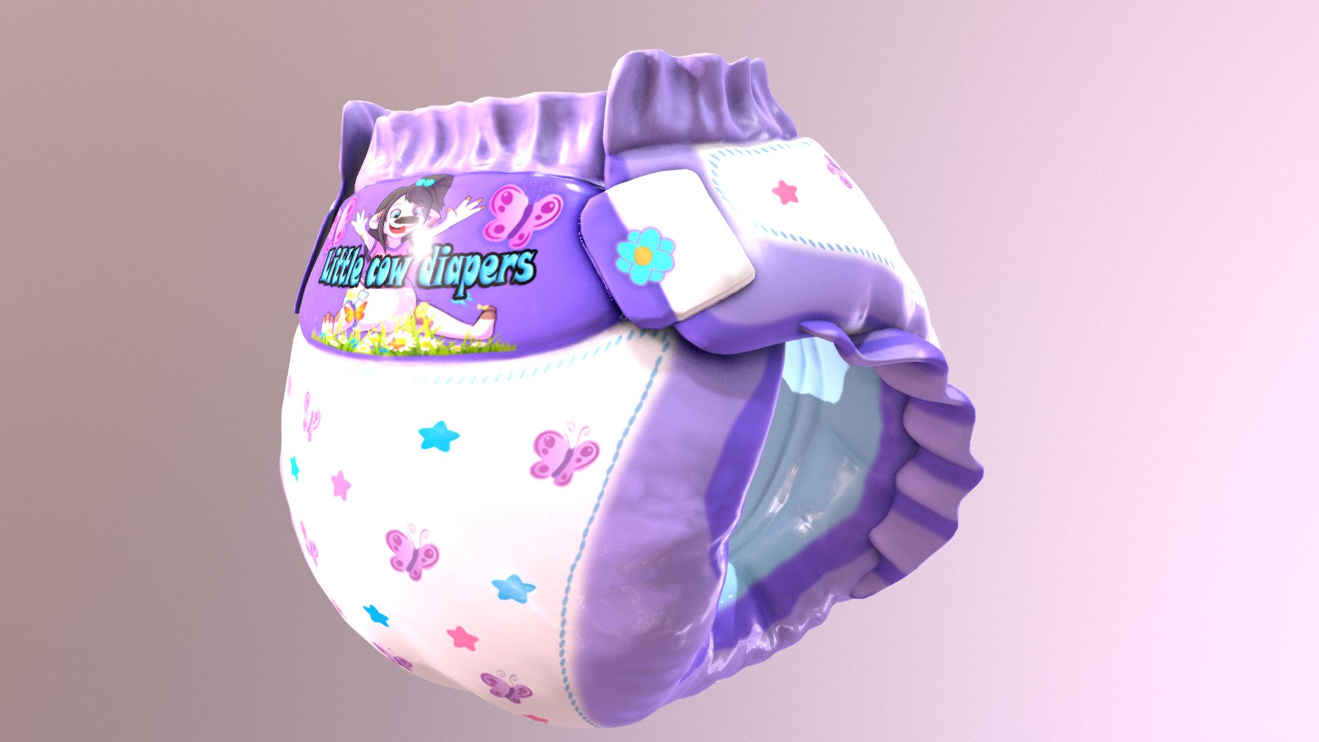 Litte cow Diapers! – secondlife model preview