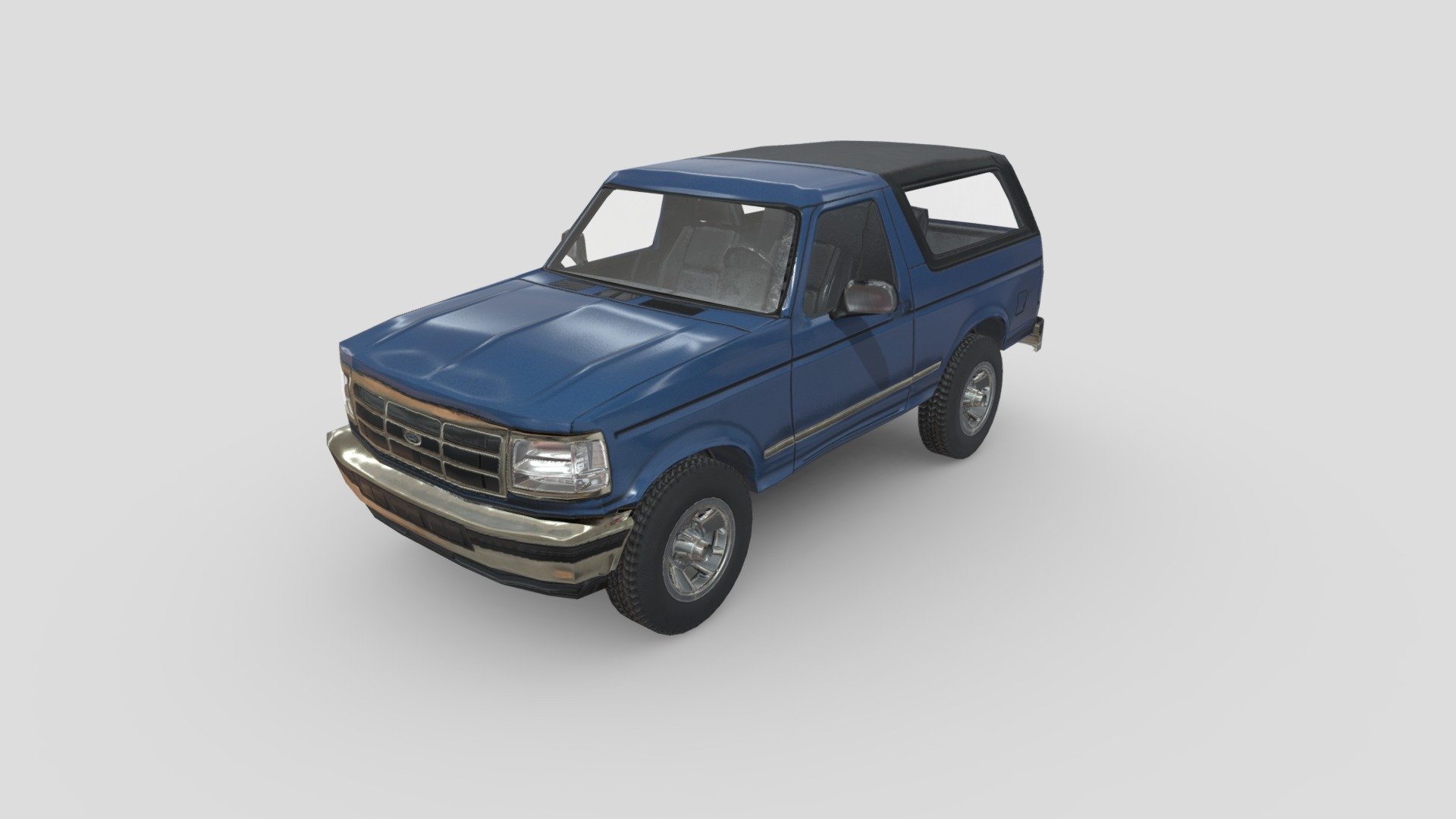 Low Poly Car: Ford Bronco 1992