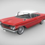 Low Poly Car – Pontiac Venture 1960