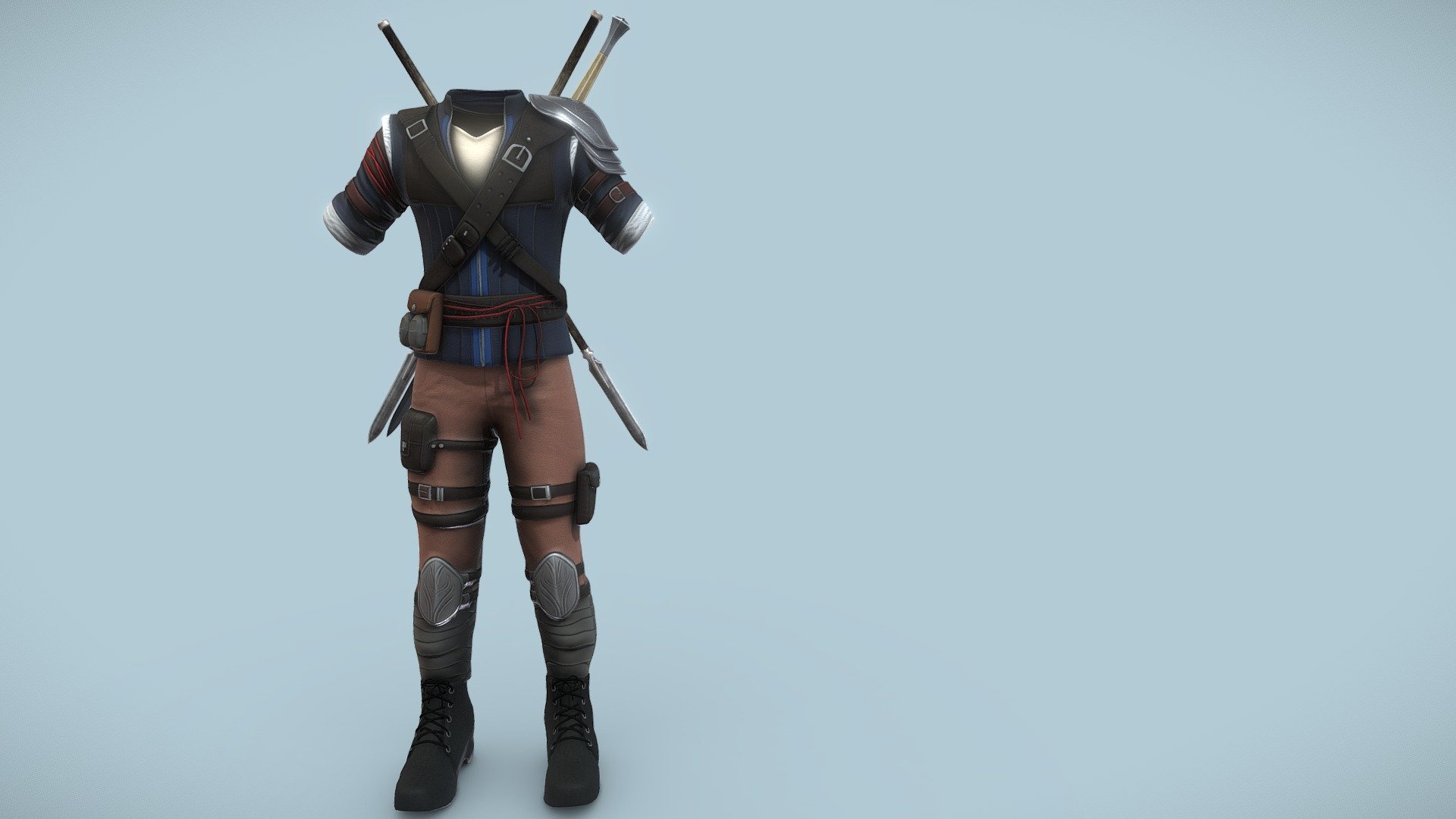 Medieval Fantasy Male Warrior Outfit