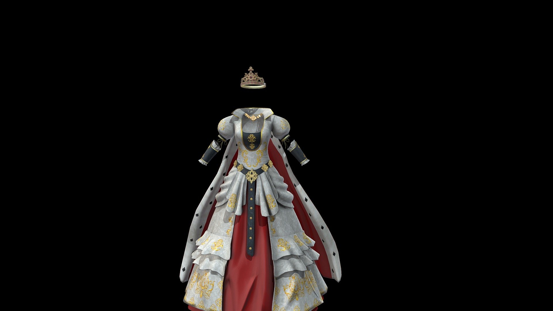 Medieval Royal Queen Dress Outfit Costume