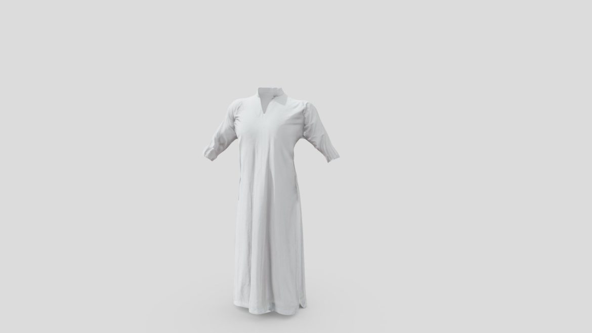 mens islamic kamiz dress 3d model