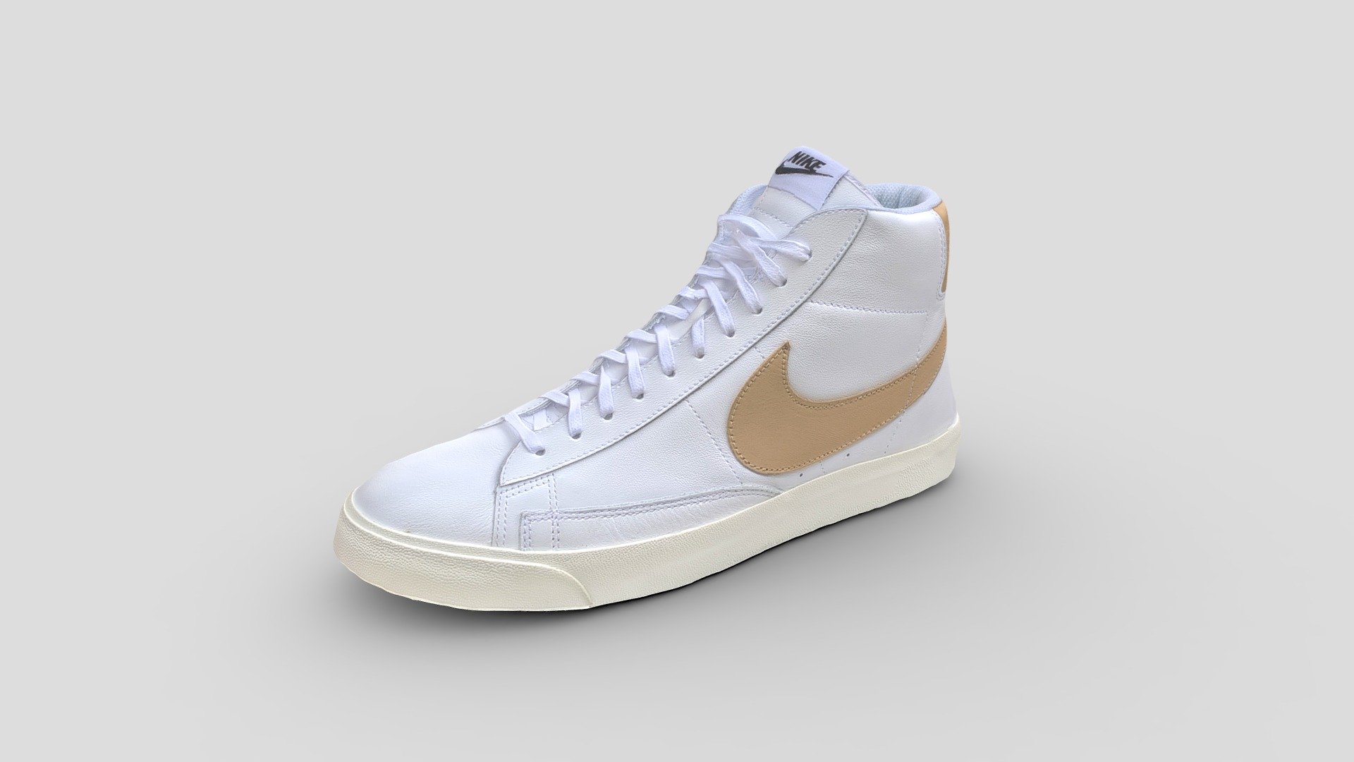 Nike Blazer Mid Premium White and Vachetta tan