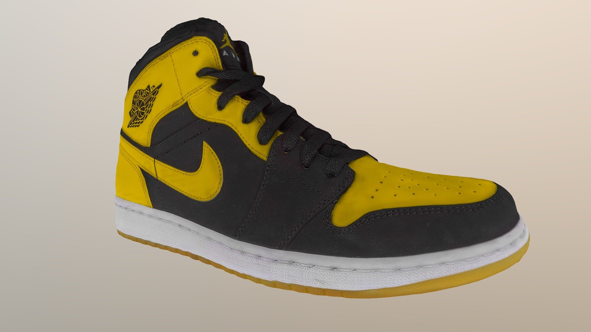 Nike Yellow Air Force One Sneakers Shoes