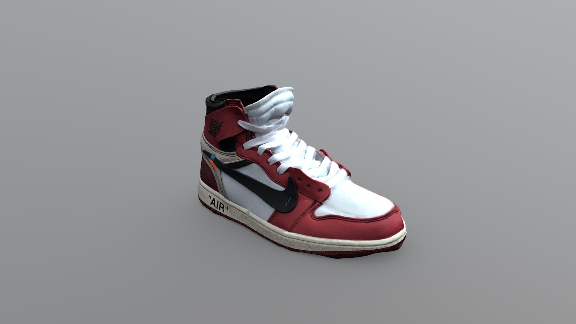 Off-White x Nike Air Jordan 1 Shoe (White laces)