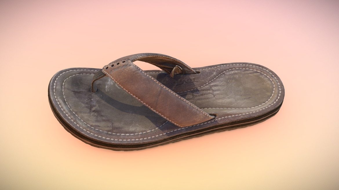 old teva sandal 3d model