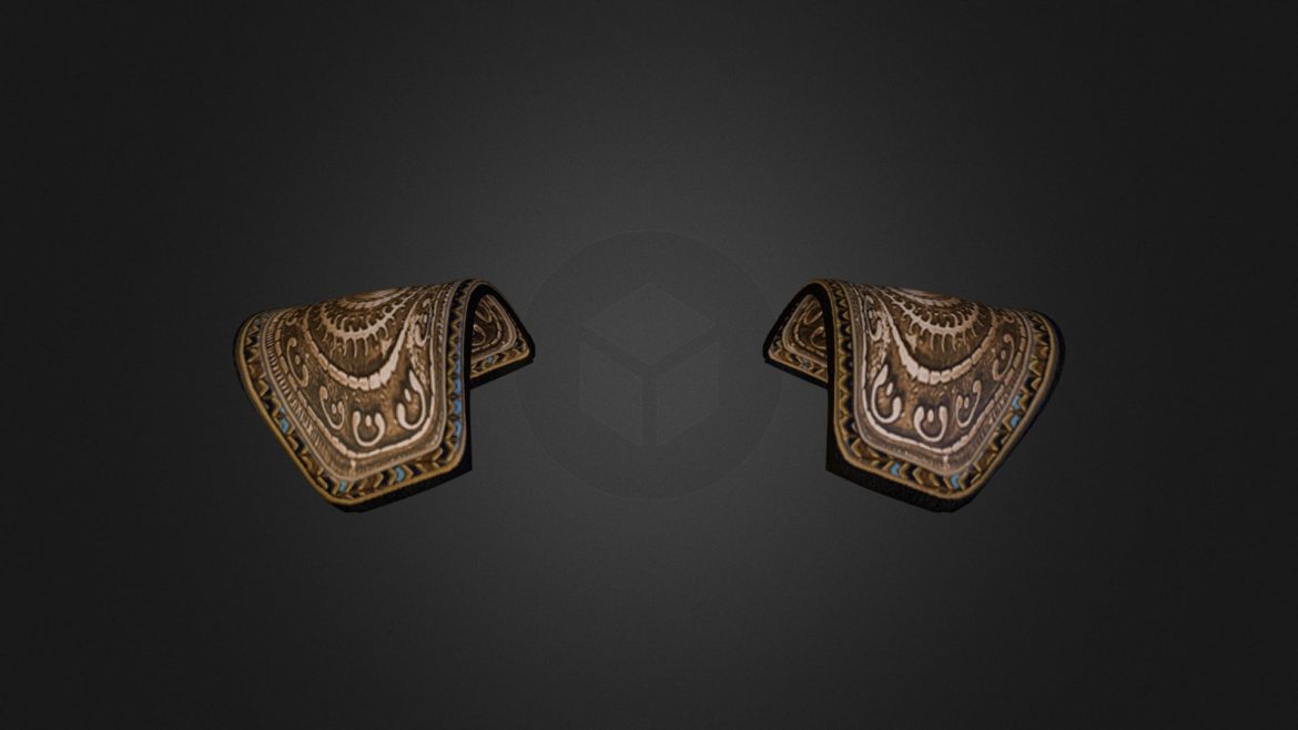 pharaoh outfit 2 pouldrons 3d model