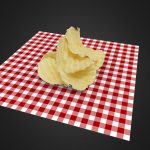 Potato Chips 3D Model