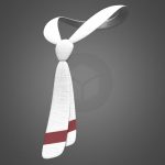 sailor scarf bufanda marinero 3d model