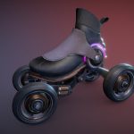 Sci-Fi Futuristic Rollerskate