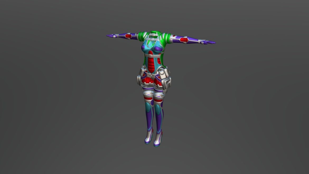 sci fi outfit 3d model