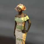 senegalese woman 3d model