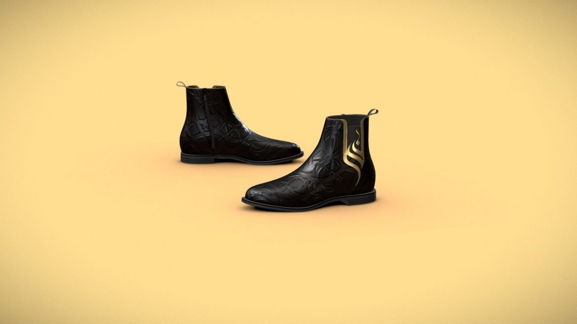 shoes fashion design clothes concept 3d model