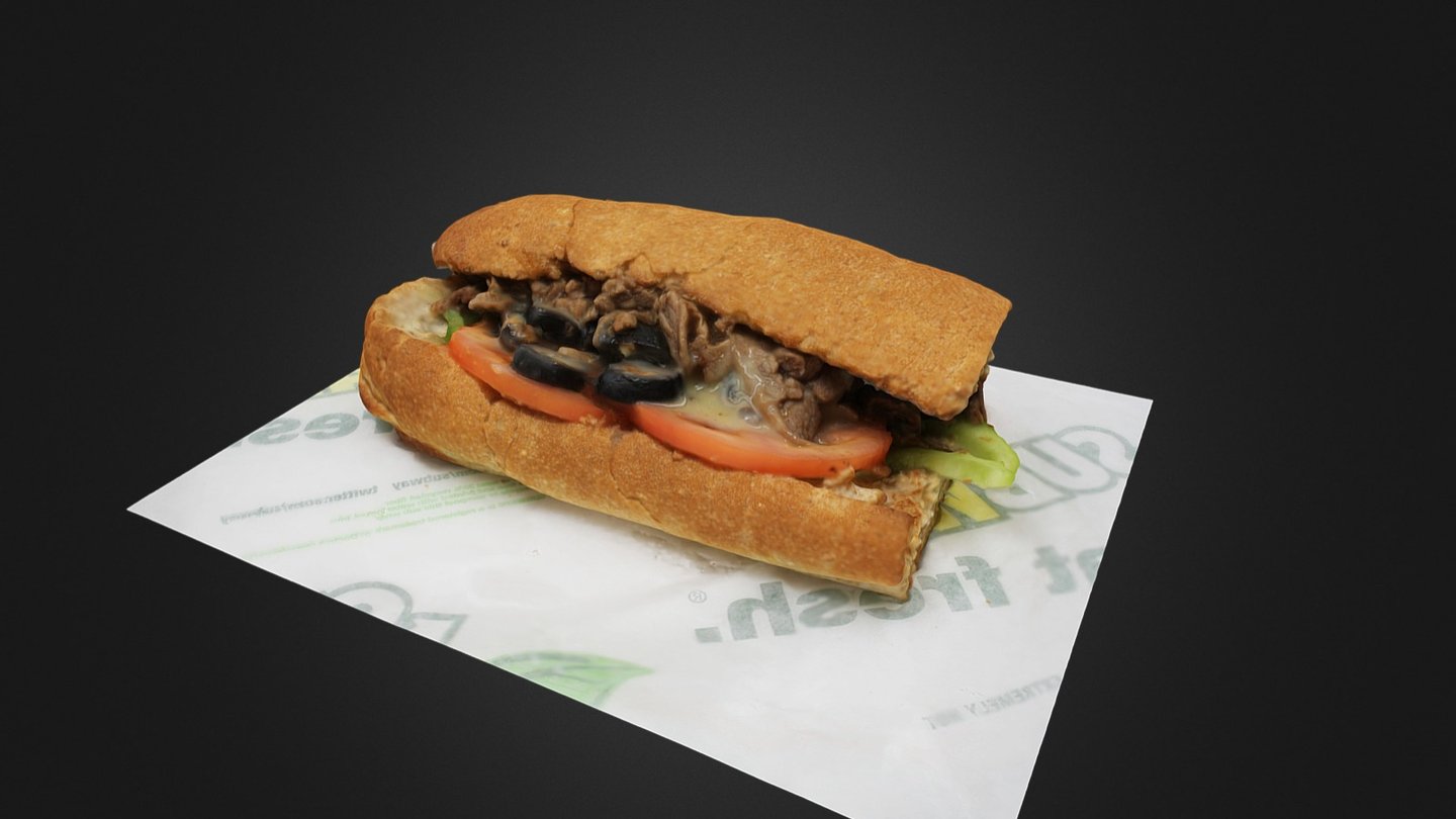 Subway Sandwich 3D Model