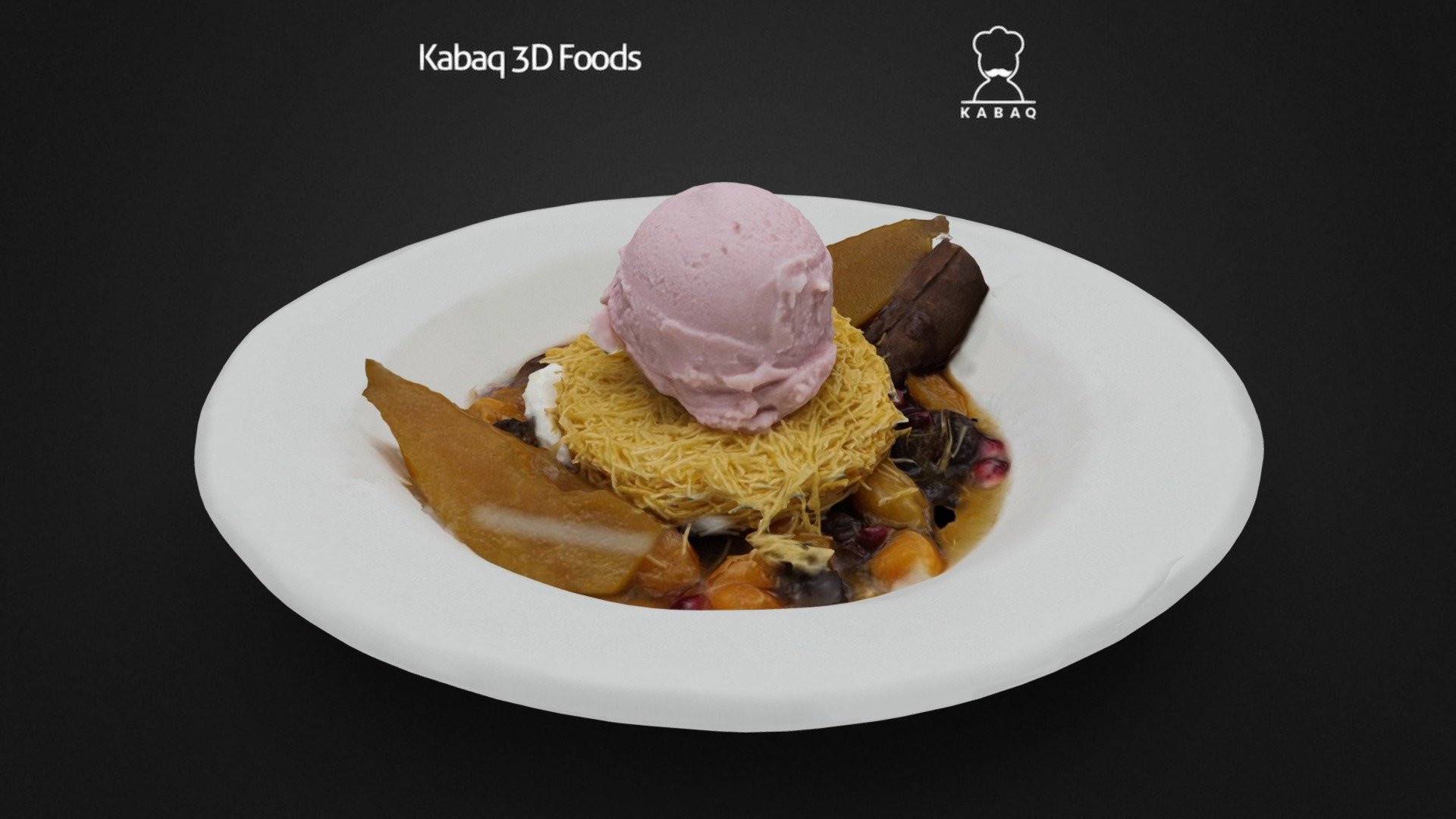 Vino Laventino – Kadaif with Poached Pear