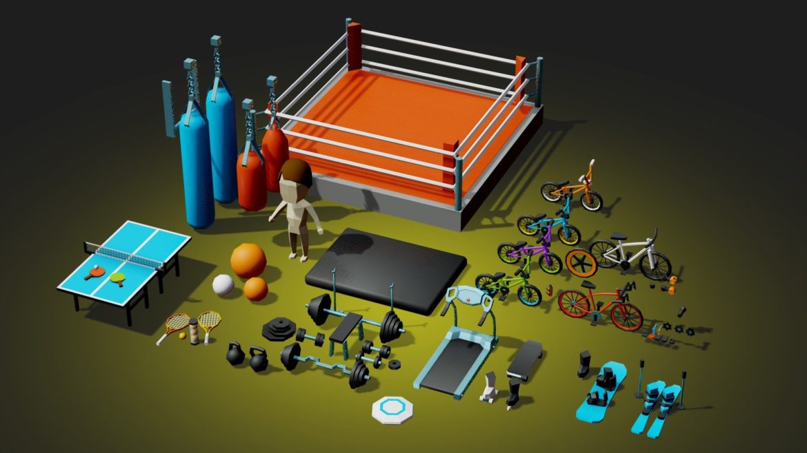 assets sport 3d model