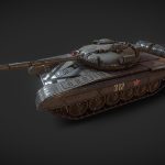 Low poly T-72 virutal game model