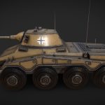 Lowpoly Sd Kfz 234 Puma