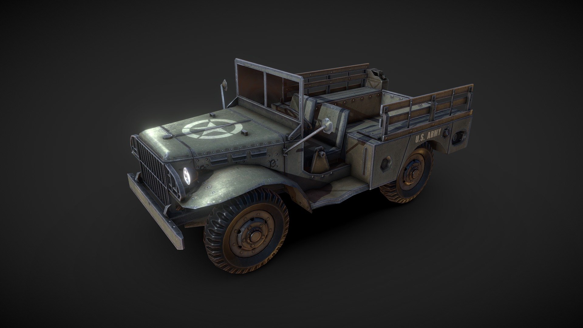 Lowpoly WC 51 Truck