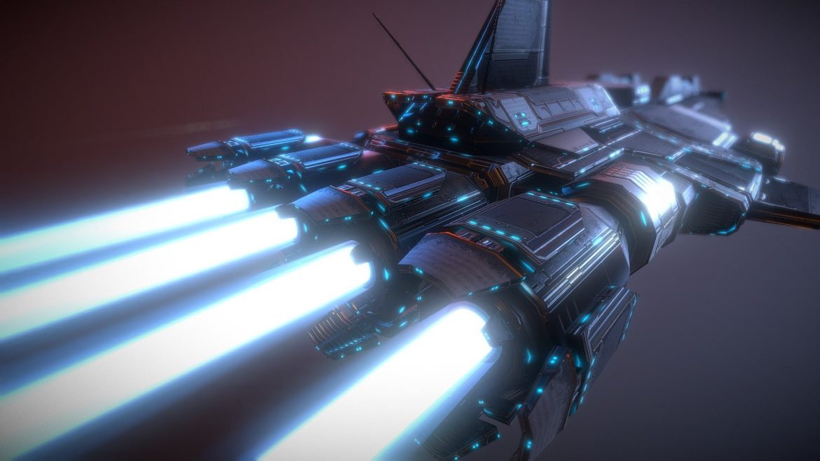 project charon heavy frigate 3d model
