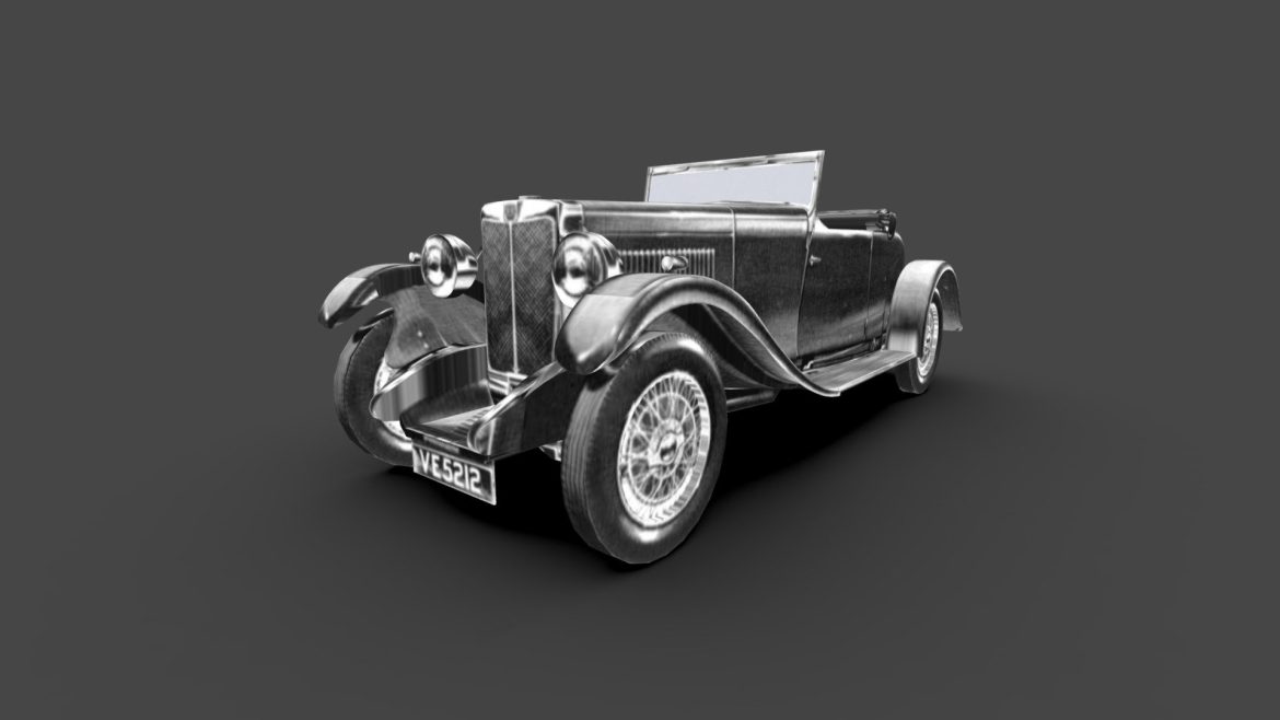 1930 mg six 1880 mark ii 3d model
