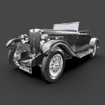 1930 mg six 1880 mark ii 3d model