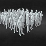 30 low poly people collection 3d model