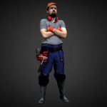 3D Scan Man Worker Safety 019