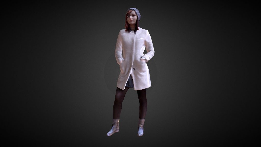 3D Scan Woman Winter 001 - deep3dsea
