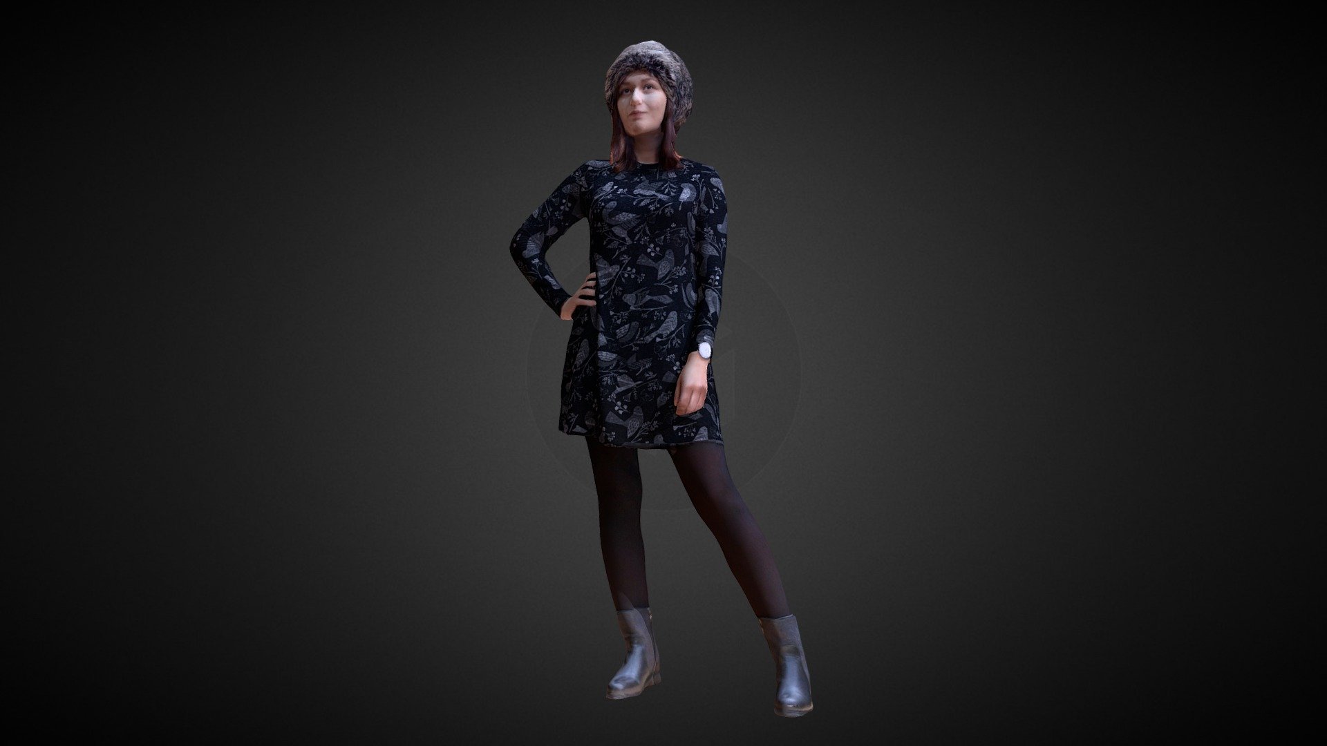 3D Scan Woman Winter 002