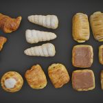 6 coffeecake collection 3d model