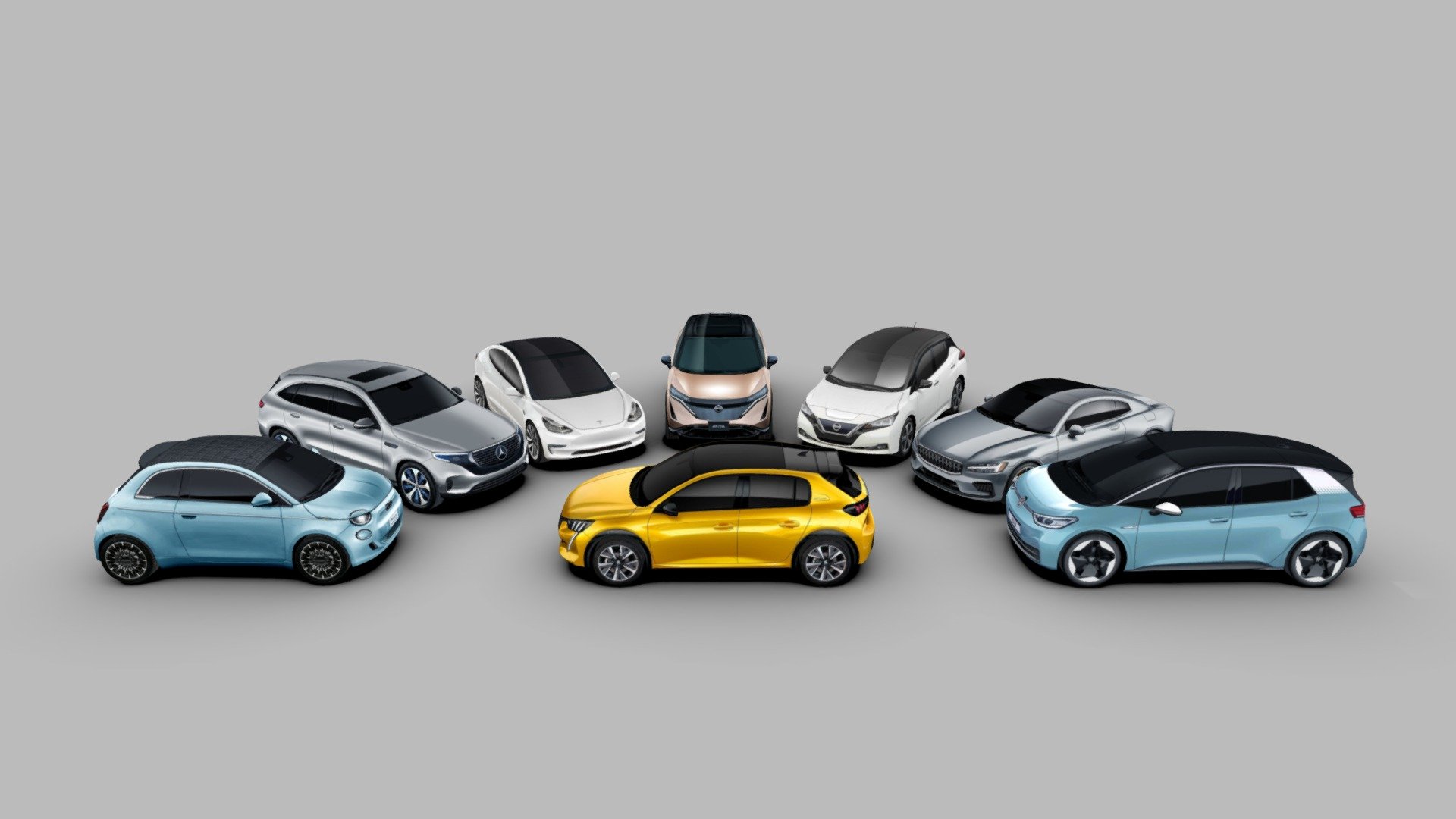 8 EV cars Pack