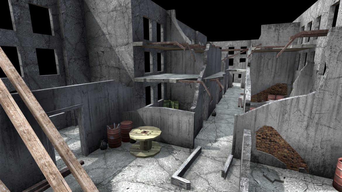 abandoned building 3d model