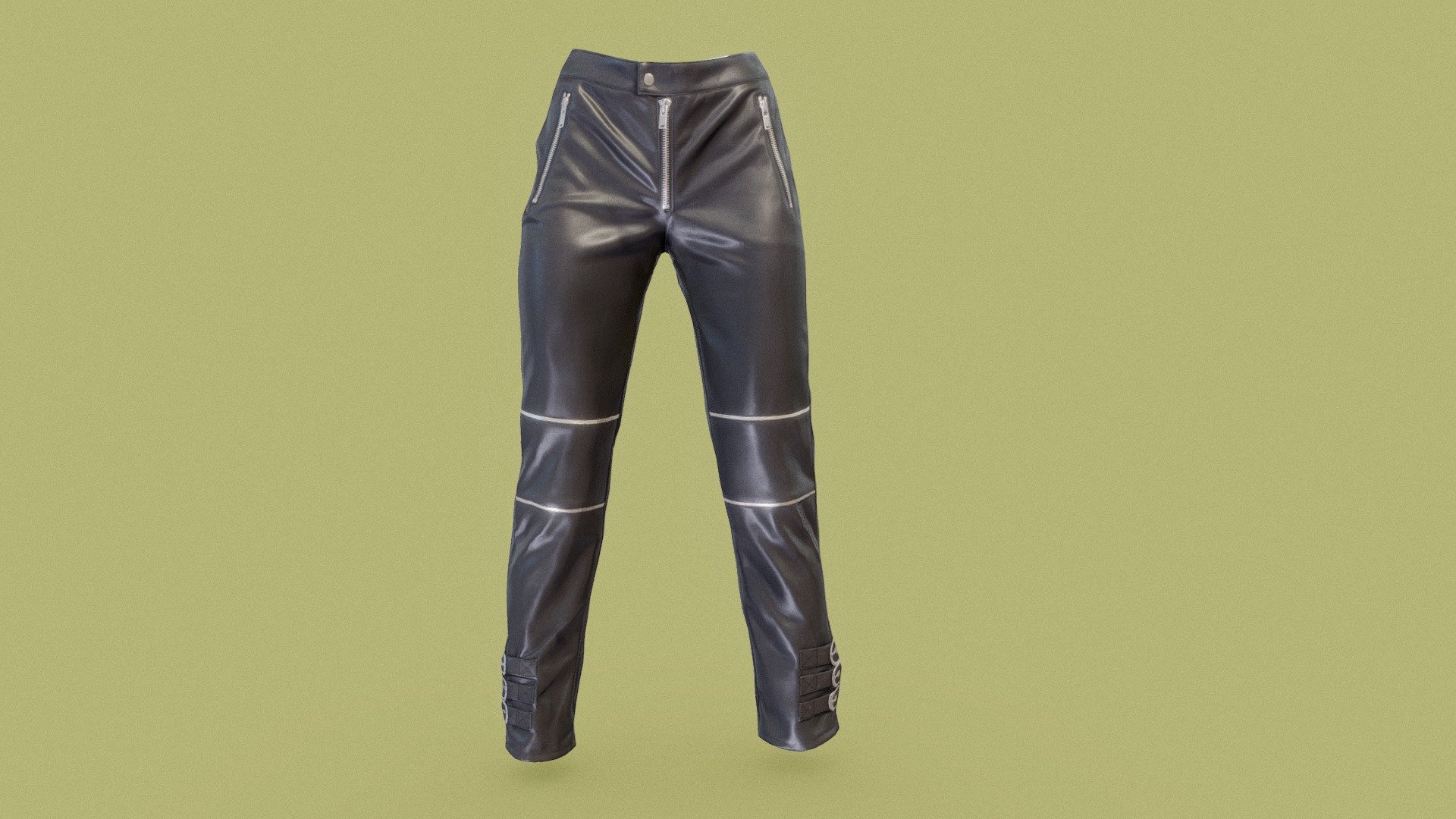 Ankle Belts Pants