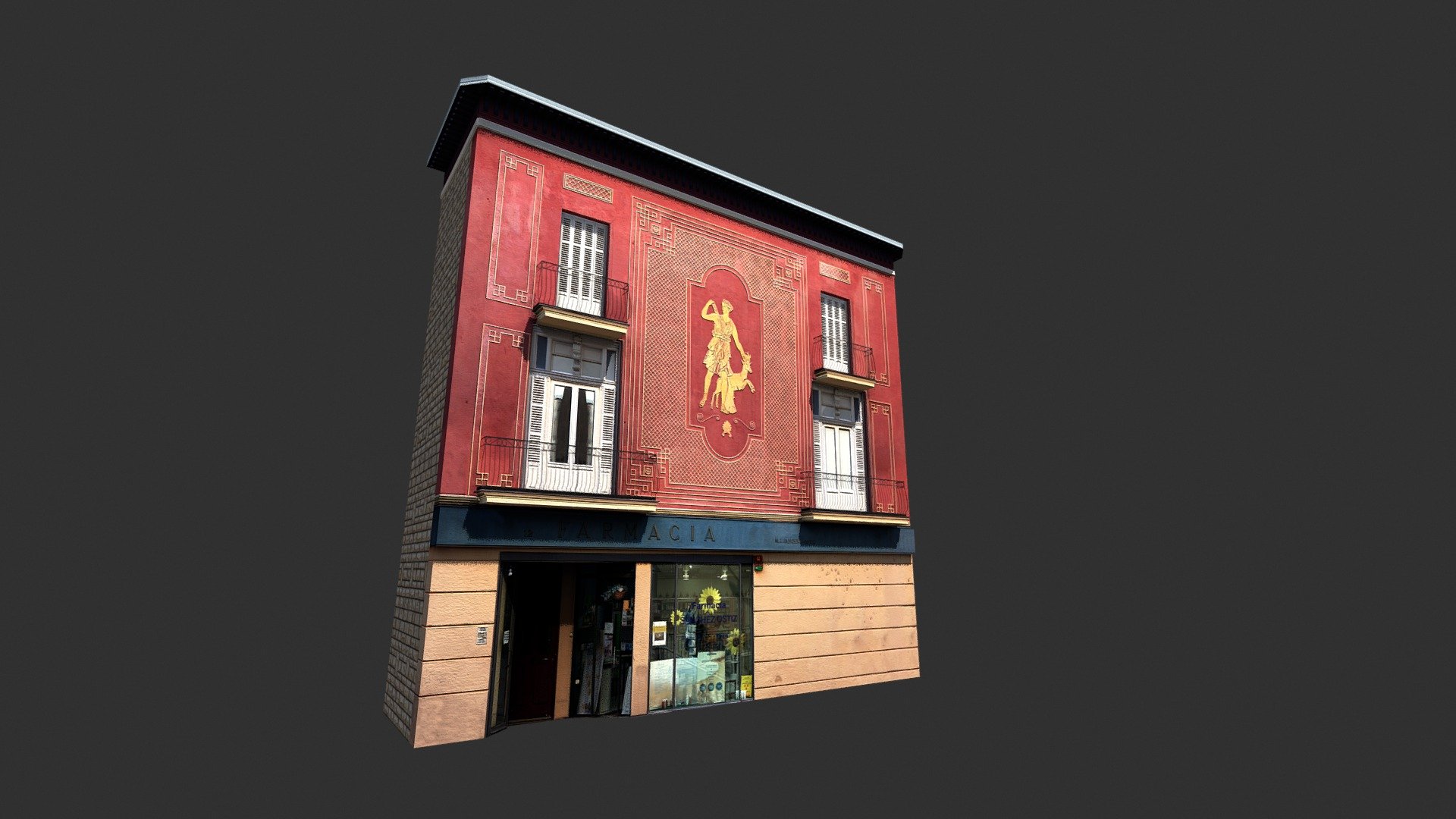 Apartment House #140 Low poly 3d Model