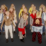 army of scans 3d model