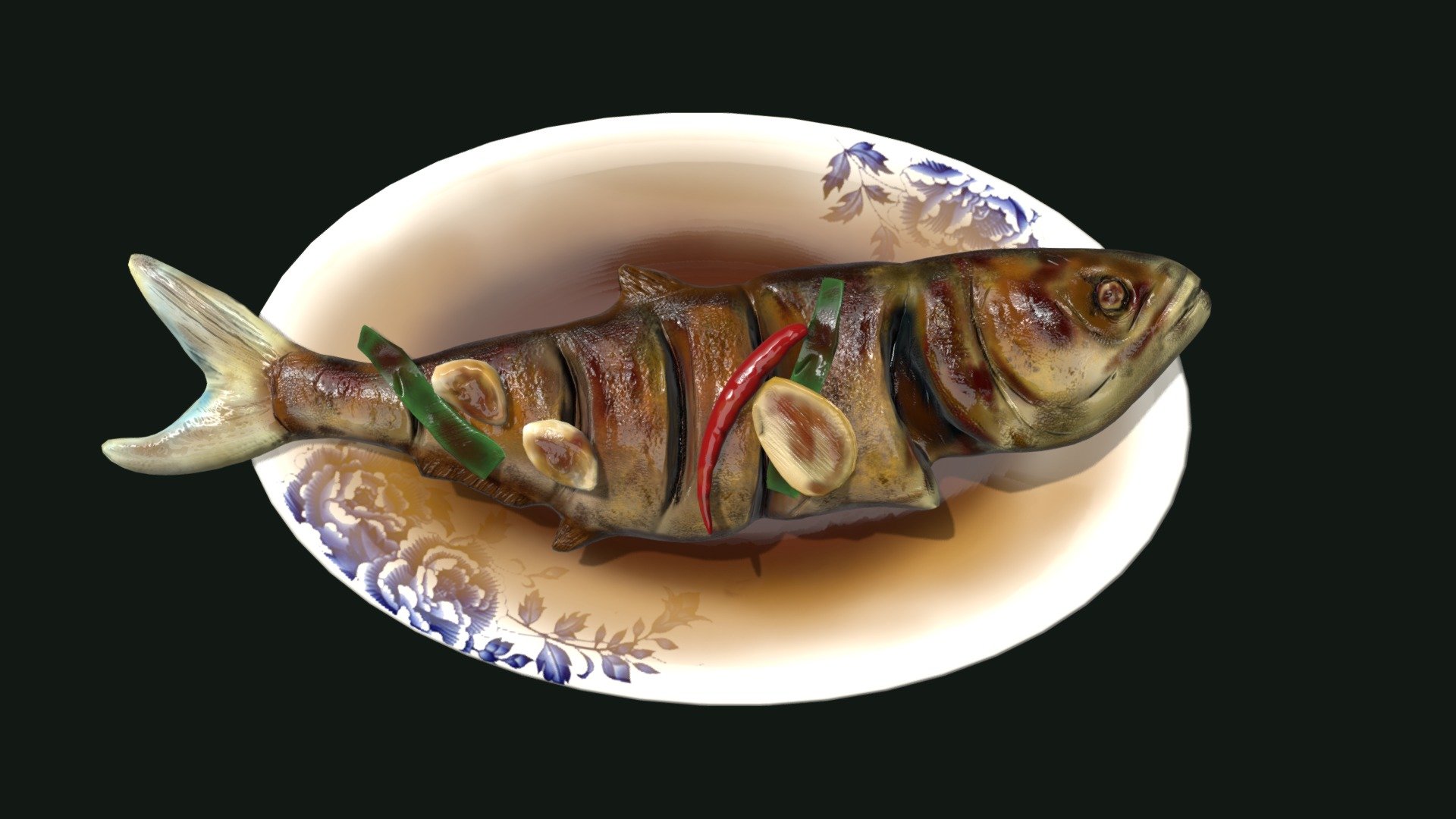 Asia Food Braised Fish