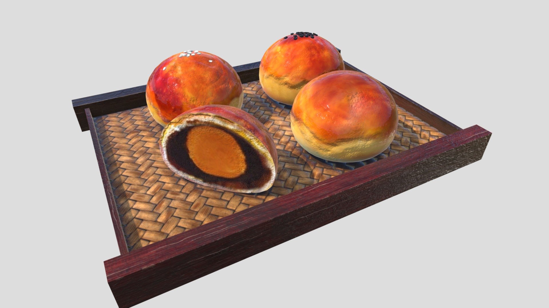 Asia food_moon cake
