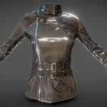Belted Rope Vinyl Jacket