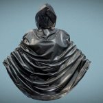 black bike raincoat 3d model
