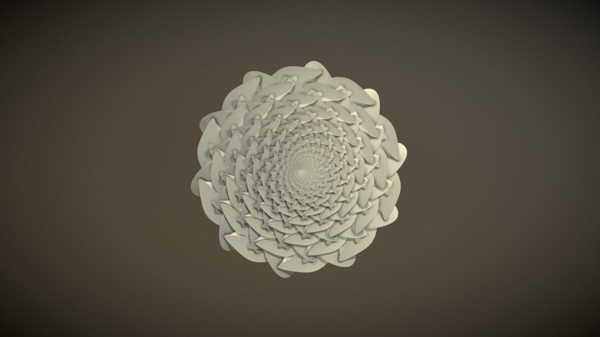 blossom cake 3d model