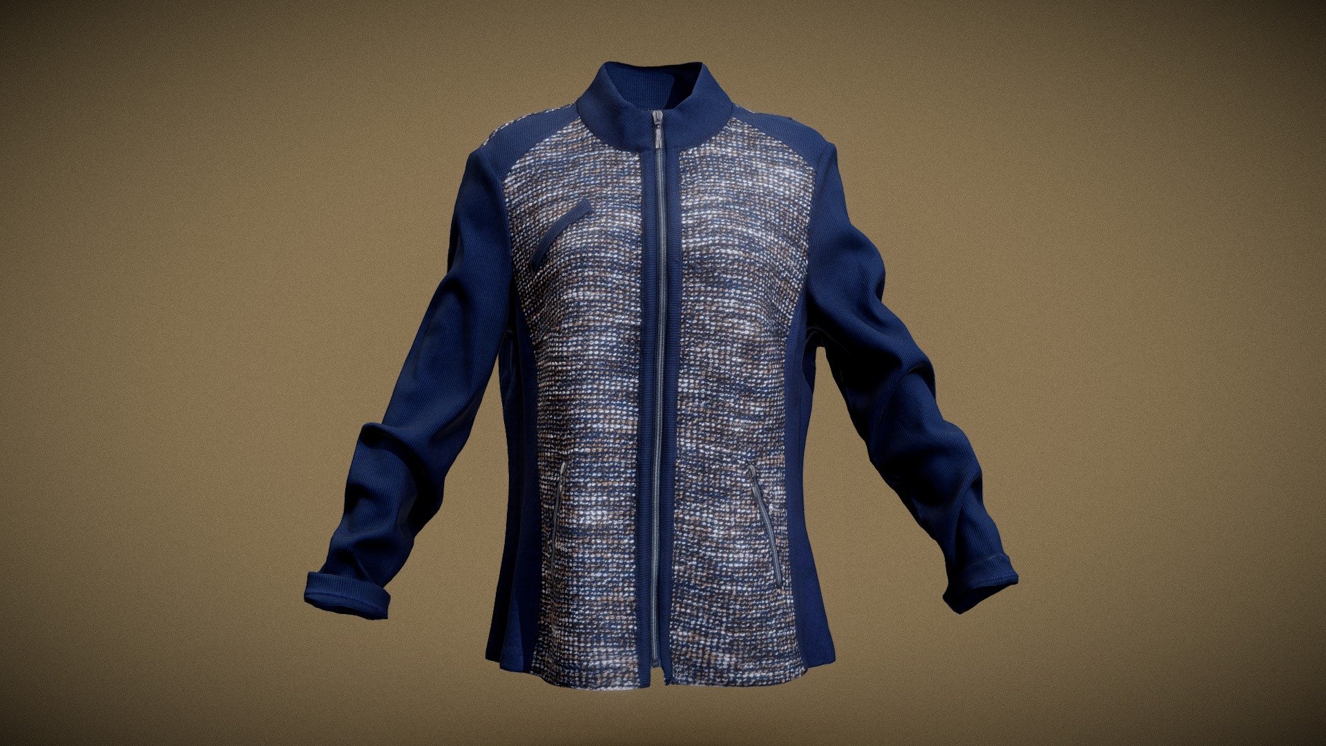 Blue Decorated Jacket