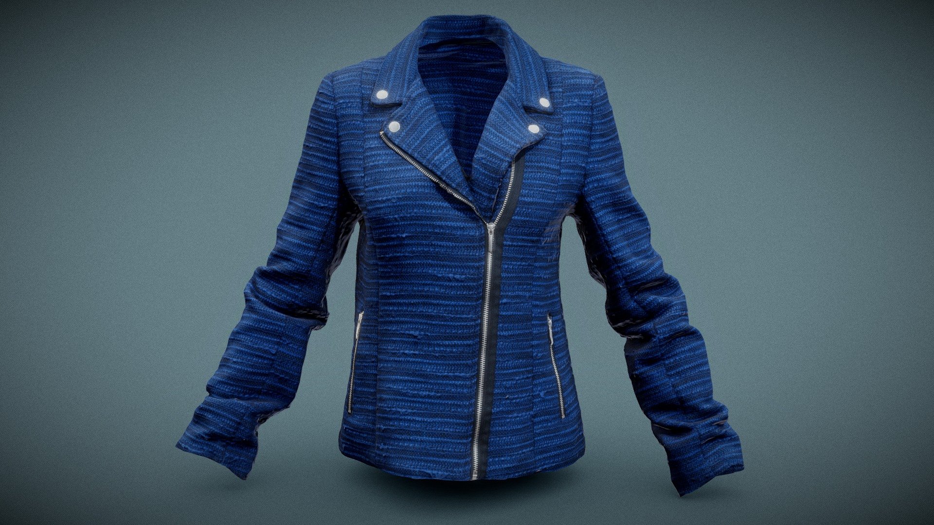 Blue Fabric Jacket