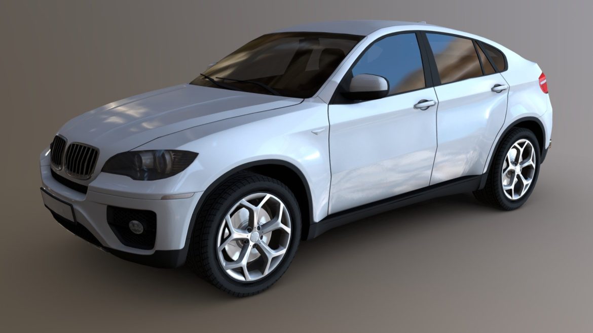 bmw x6 low poly 3d model