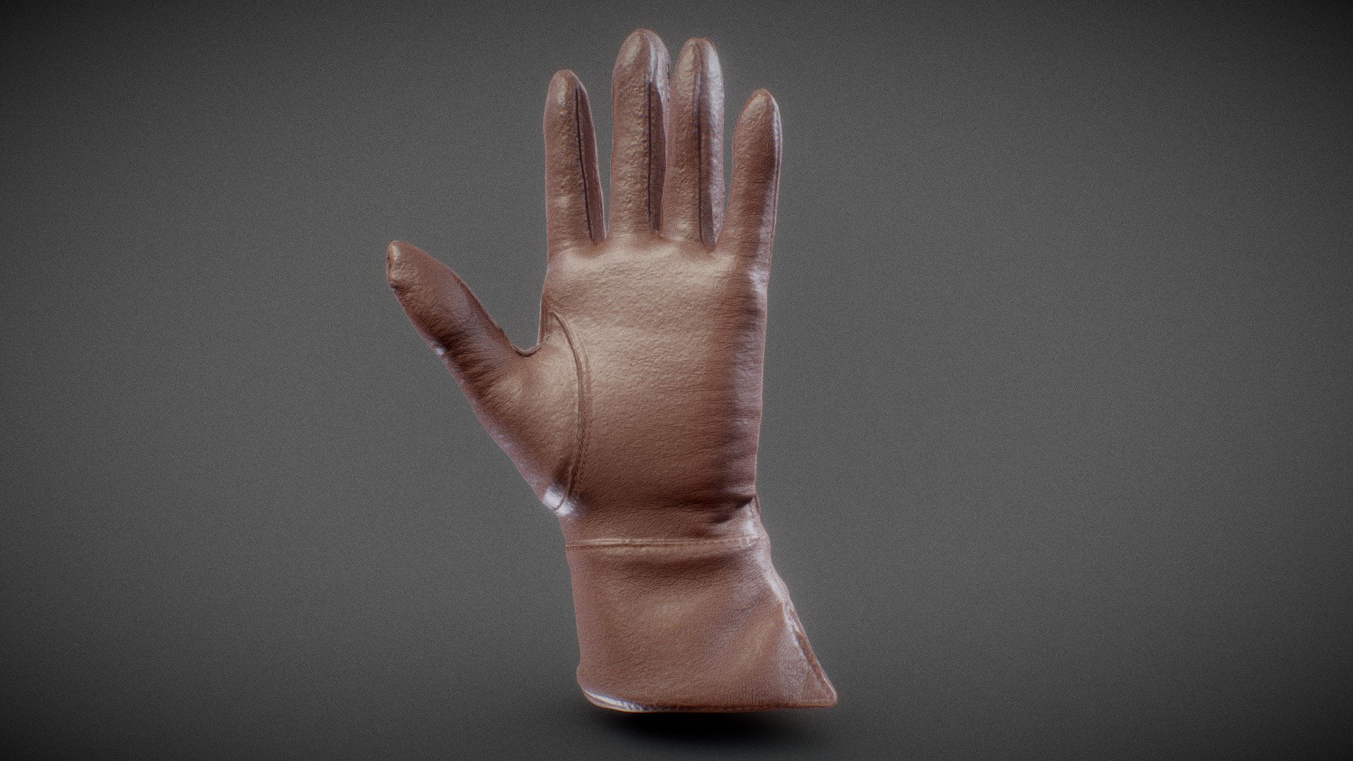 Brown Leather Gloves
