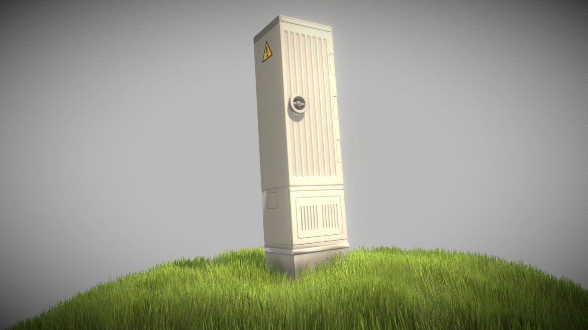 cable distribution cabinet 13 3d model