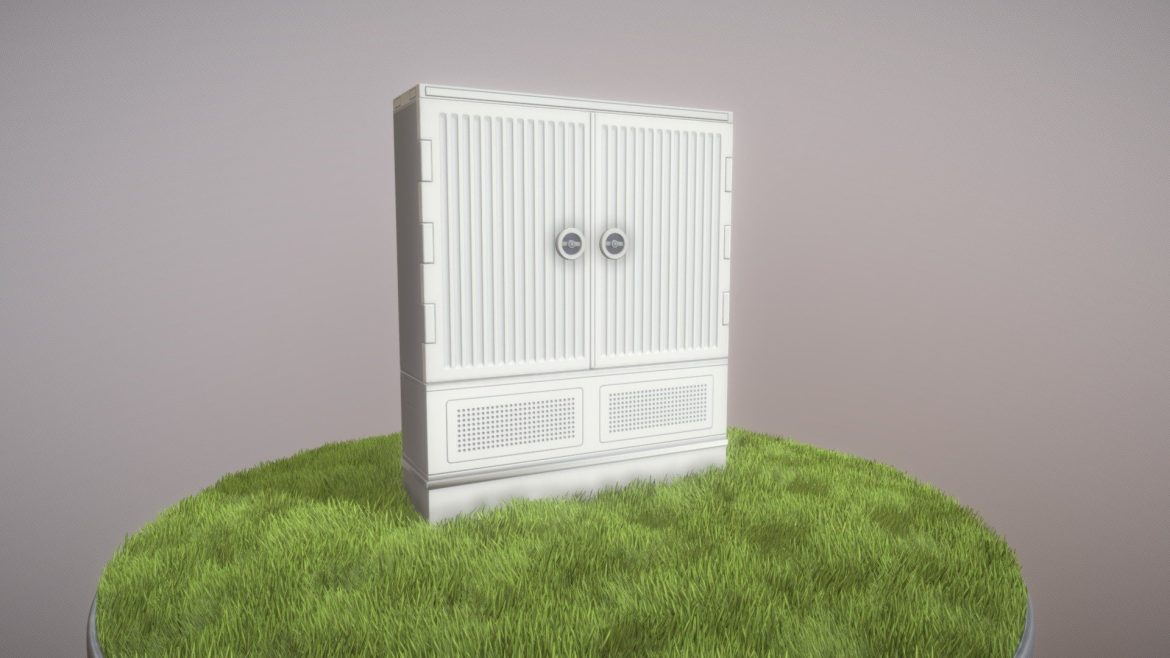 cable distribution cabinet 19 3d model