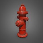 city fire hydrant 3d model