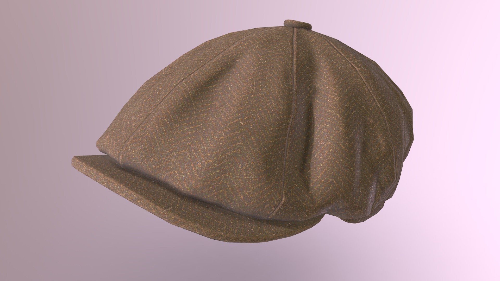 HAT – Newsboy Hat – PBR Game Ready