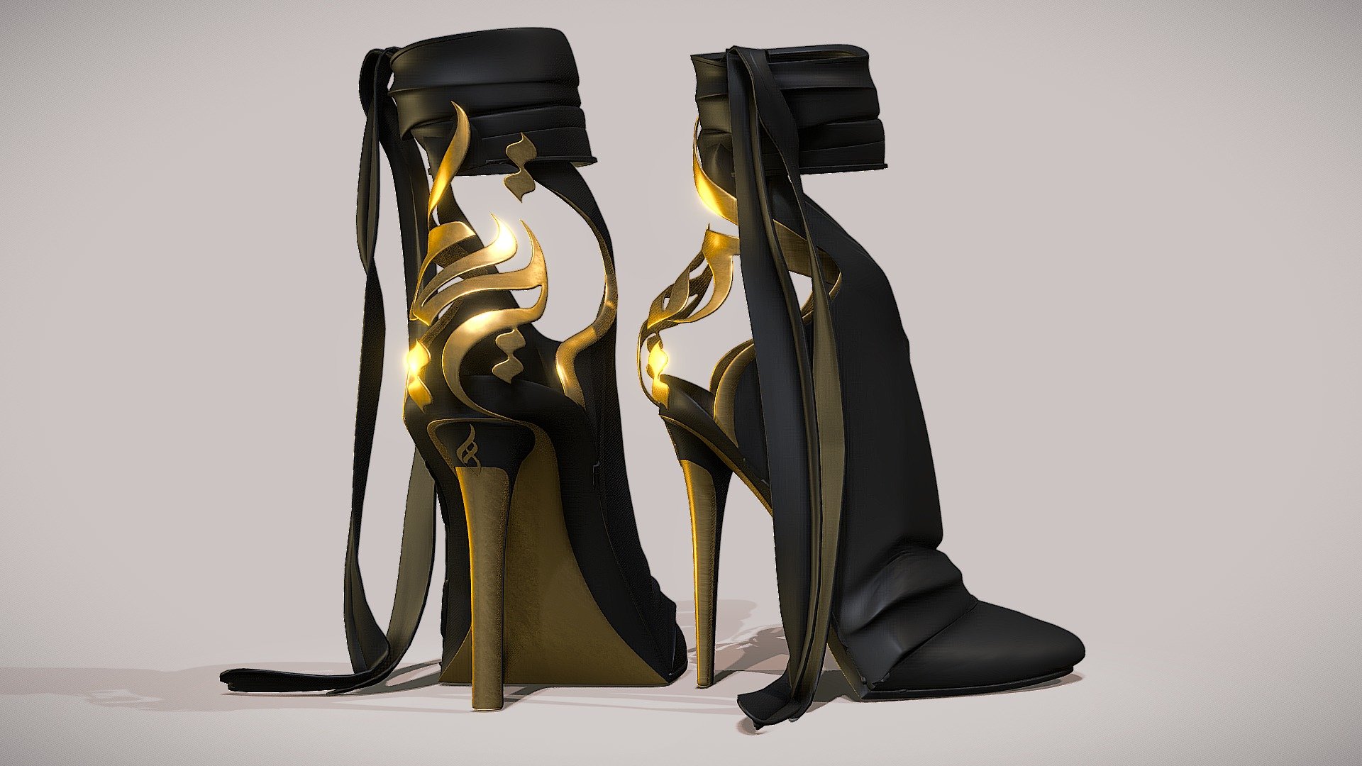 High heels footwear shoes design woman